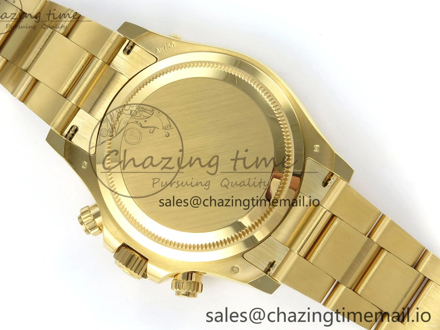 MiroTime 0305 TimelessDesign Daytona 126508 APSF 1:1 Best Edition Black Dial on YG Braclet SH 742